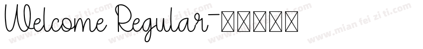 Welcome Regular字体转换